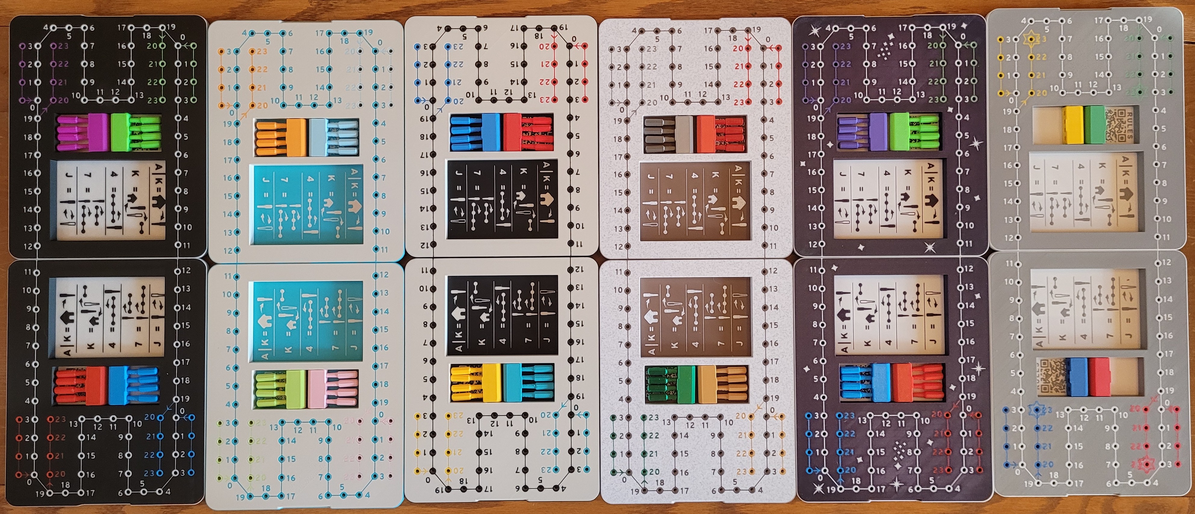 All board options shown together