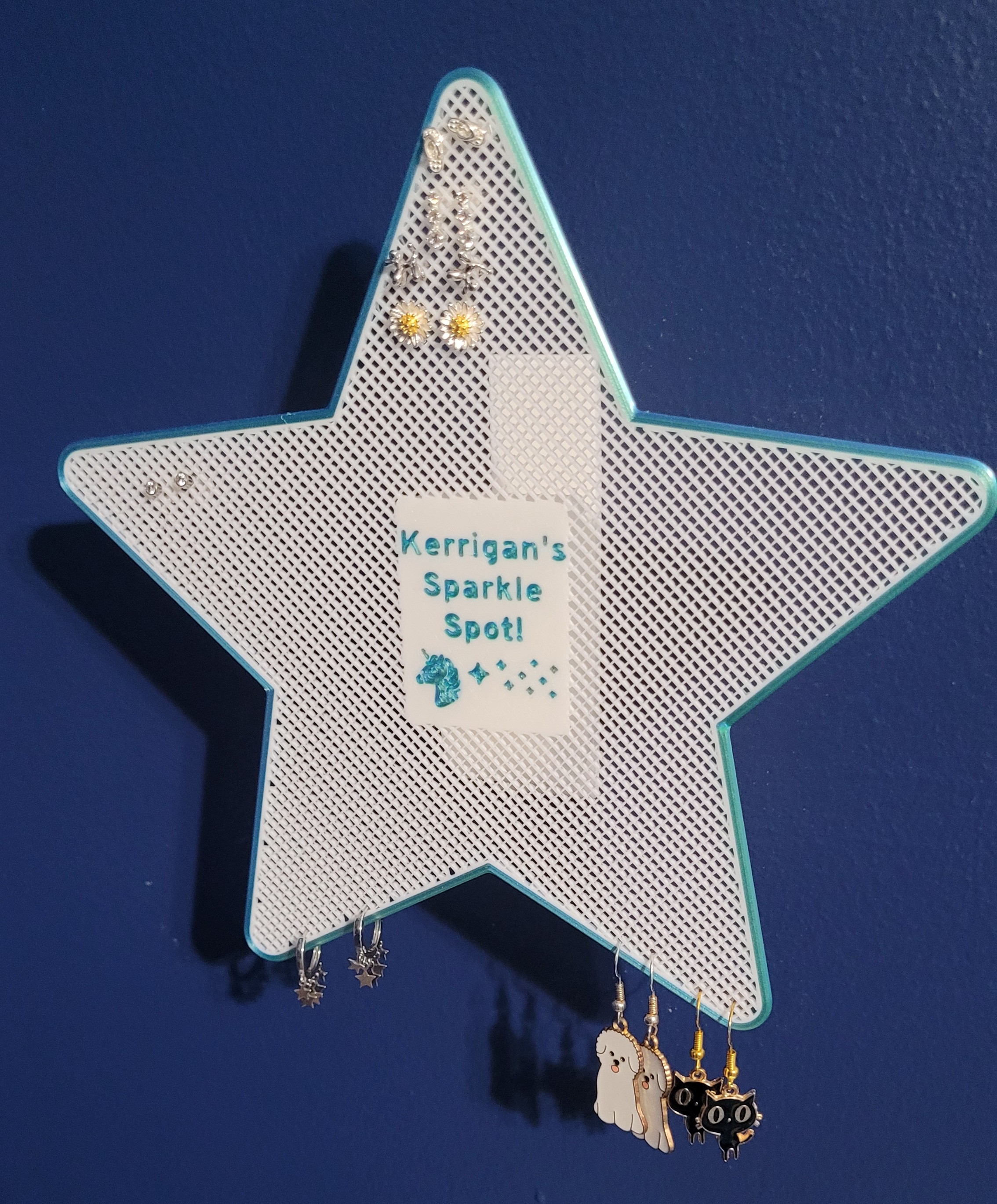 Star style earring and pin holder